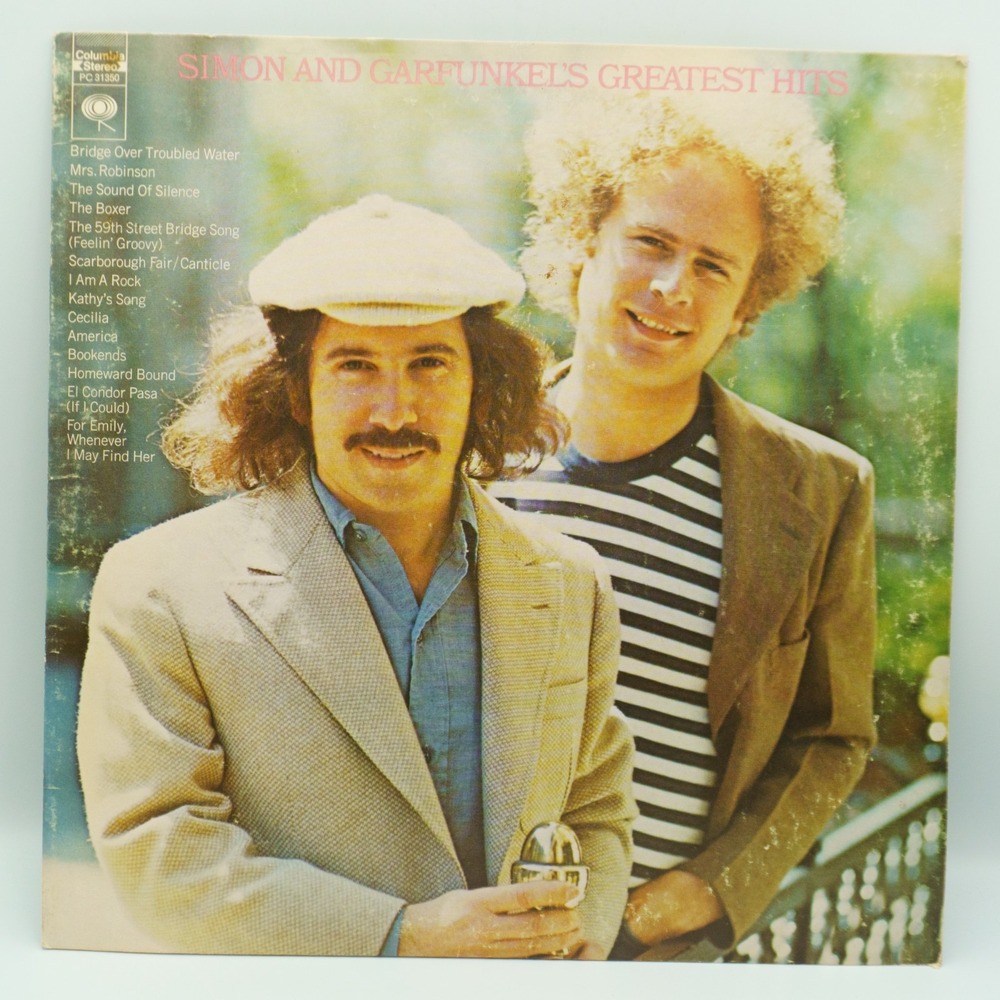Simon and Garfunkel Greatest Hits Record Vintage Vinyl 70s Mrs. Robinson Silence